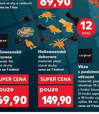 Kaufland Halloweenská dekorace nabídka
