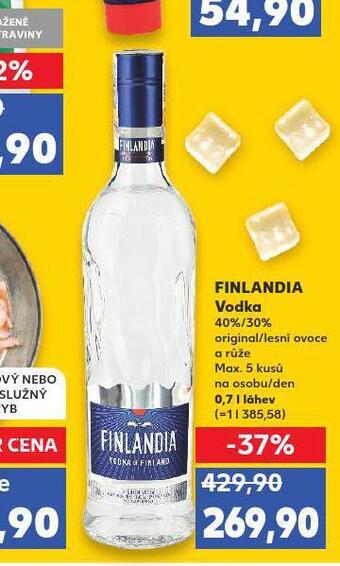 Kaufland Finlandia vodka nabídka