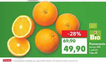 Kaufland Bio pomeranče nabídka