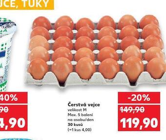 Kaufland Čerstvá vejce nabídka