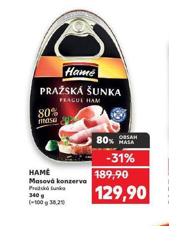 Kaufland Hamé masová konzerva nabídka