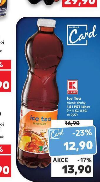 Kaufland Ice tea nabídka