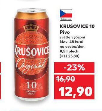 Kaufland Pivo krušovice nabídka
