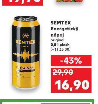 Kaufland Semtex energetický nápoj nabídka