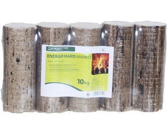 Dřevěné brikety válcové energo hard market 10 kg