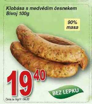 Hruška Bivoj klobása s medvědím česnekem 100g nabídka