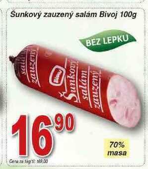 Hruška Bivoj šunkový zauzený salám 100g nabídka