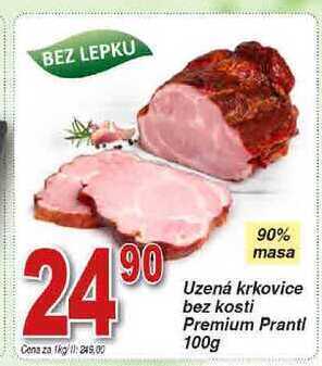 Hruška Prantl uzená krkovice bez kosti premium 100g nabídka