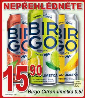 Hruška Birgo citron-limetka plech 0,5l nabídka