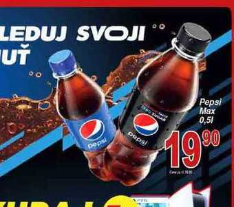 Hruška Pepsi max 0,5l nabídka