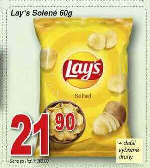 Hruška Lay's solené 60g nabídka