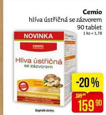 Teta Cemio hlíva ústřičná se zázvorem 90 tablet nabídka