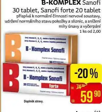 Teta B-komplex sanofi 30 tablet nabídka