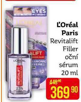 Teta L'oréal paris revitalift filler oční sérum 20 ml nabídka