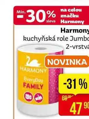 Teta Harmony kuchyňská role jumbo 2-vrstvá nabídka