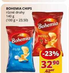 Flop Bohemia chips různé druhy 140 g nabídka