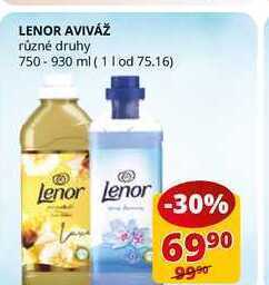 Flop Lenor aviváž různé druhy 750-930 ml nabídka