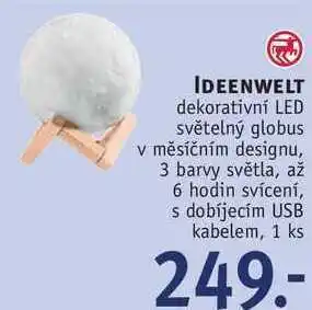 Rossmann Ideenwelt dekorativní led světelný globus nabídka