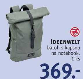 Ideenwelt batoh s kapsou na notebook
