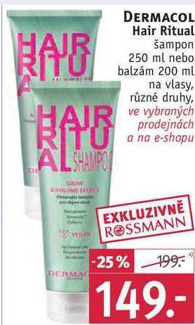 Rossmann Dermacol hair ritual šampon, 250 ml nabídka