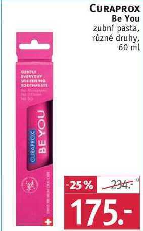 Rossmann Curaprox be you zubní pasta, 60 ml nabídka