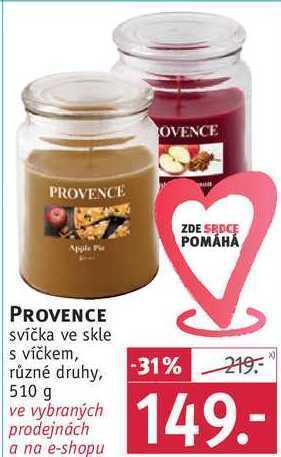 Rossmann Provence svíčka ve skle s víčkem, 510 g nabídka