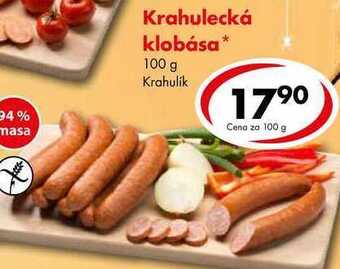 CBA Krahulecká klobása, 100 g nabídka