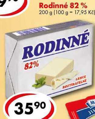 CBA Rodinné 82 %, 200 g nabídka