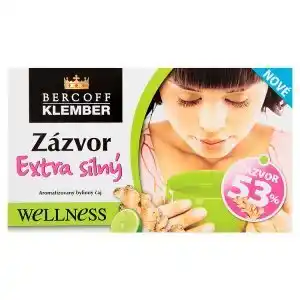 Bercoff klember welness aromatizovaný bylinný čaj zázvor extra silný 20 x 2,0g