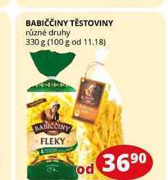 Flop Babiččiny těstoviny různé druhy 330 g nabídka