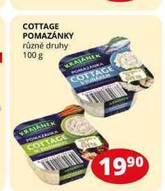Cottage pomazánky různé druhy 100 g