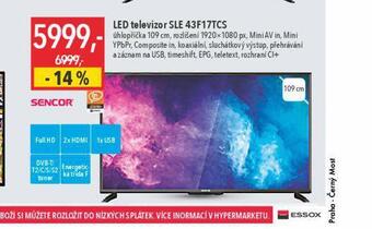 Globus Led televizor sencor 109 cm nabídka