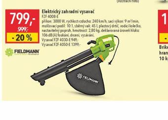 Globus Elektrický zahradní vysavač nabídka