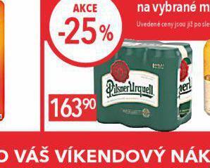 Globus Pivo pilsner urquell nabídka