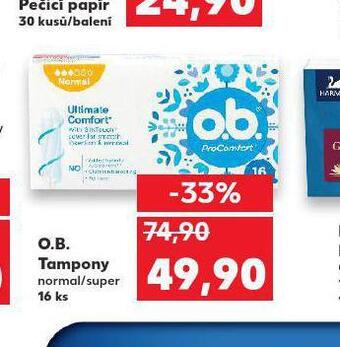 Kaufland O.b. tampony nabídka