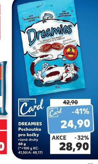 Kaufland Dreamies pochoutka pro kočky nabídka