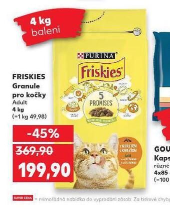 Kaufland Friskies granule pro kočky nabídka