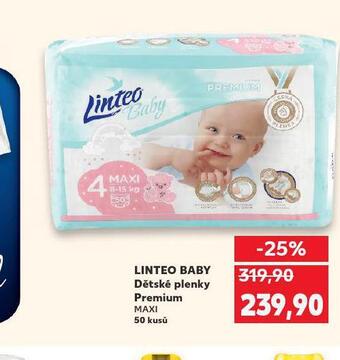 Kaufland Linteo baby dětské plenky prmeium nabídka