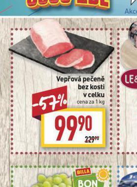 Billa Vepřová pečeně bez kosti nabídka