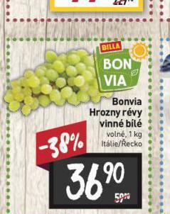Billa Hrozny révy vinné bílé nabídka