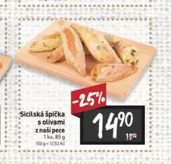 Billa Sicilská špička s olivami nabídka
