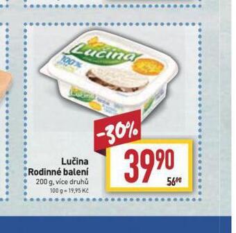 Billa Lučina rodinné balení nabídka