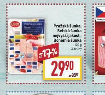 Billa Pražská šunka nabídka