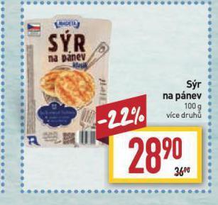 Billa Sýr na pánev nabídka