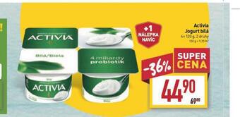 Billa Activia jogurt bílá nabídka
