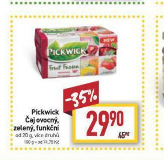 Billa Pickwick čaj nabídka