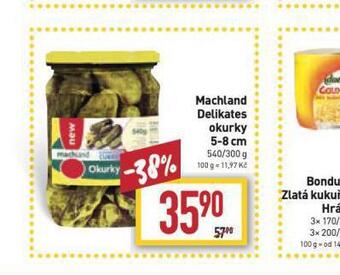 Billa Machland delikates okurky 5-8 cm nabídka