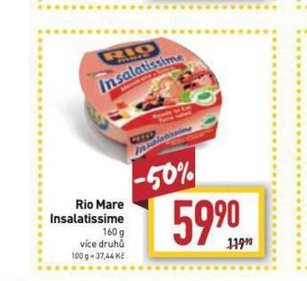Billa Rio mare insalatissime nabídka