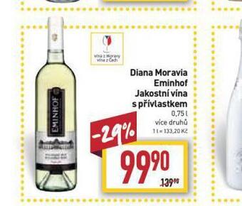 Billa Diana moravia eminhof jakostní vína s přívlastkem nabídka