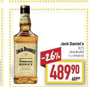 Billa Jack daniel´s nabídka